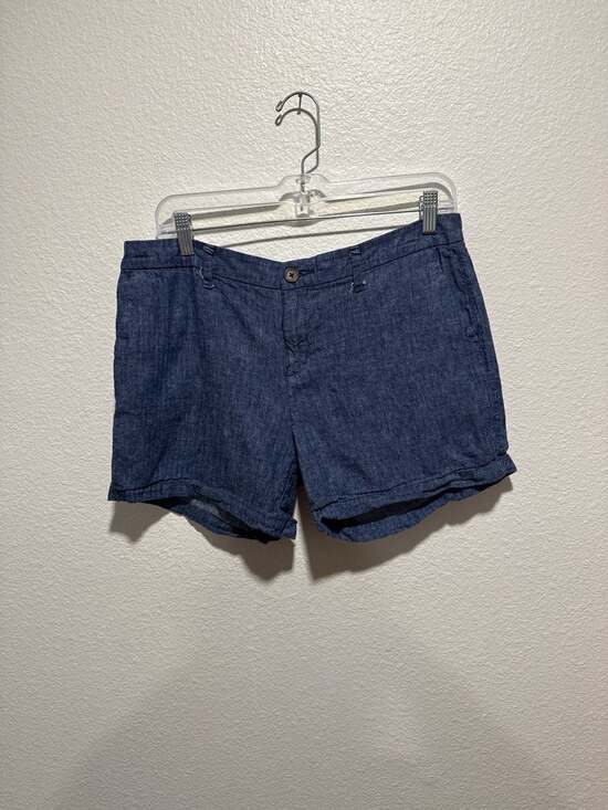 Old Navy Pants - Old Navy Everyday Short Blue Linen-Blend Size 10